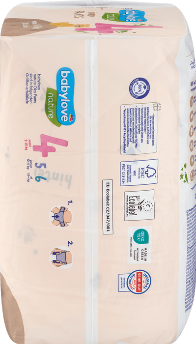 Гащички nature Maxi , размер 4, 9-15kg, 20 бр