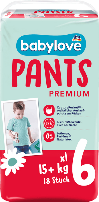 Гащички Premium, размер 6 XXL (15+ kg), 18 бр