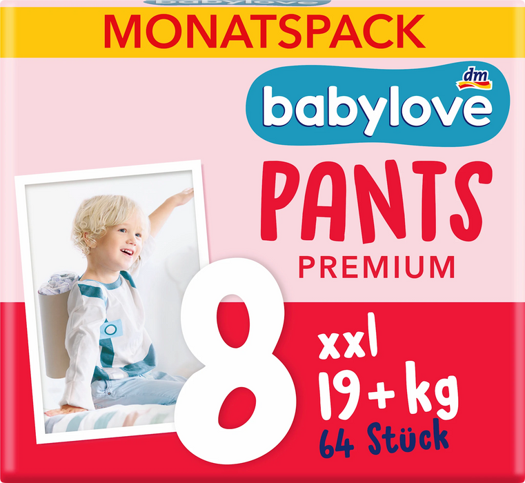 Гащички Premium, размер 8 (19+ kg), 64 бр
