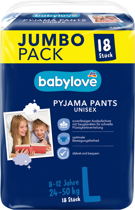 Гащички Pyjama Pants размер L (24-50 kg), 18 бр
