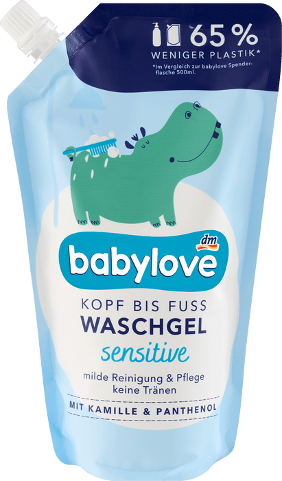 Измиващ гел sensitive, пълнител, 500 ml