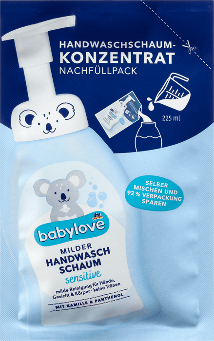 Измиваща пяна - концентрат за ръце sensitivе, пълнител, 250 ml