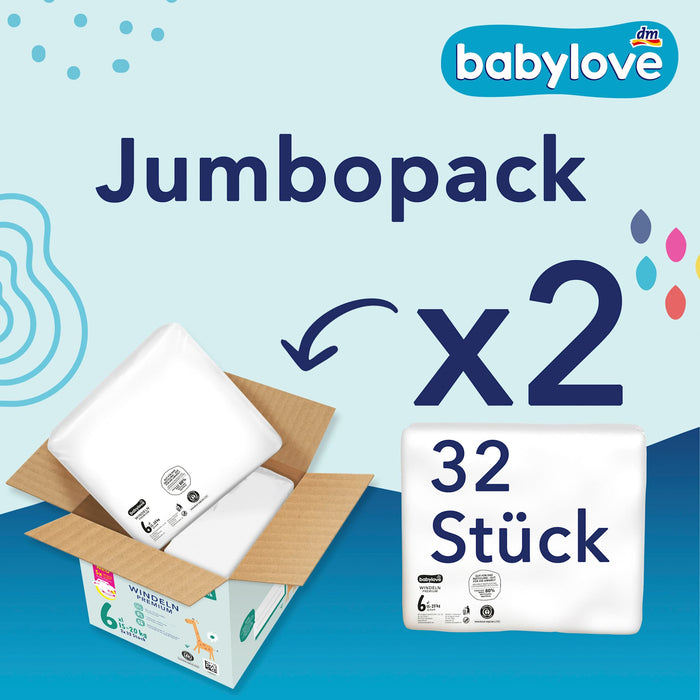 Пелени Premium Jumbo Pack, размер 6 XL (15-20 kg), 64 бр