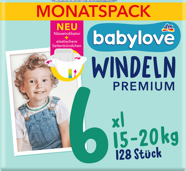 Пелени Premium, размер 6, XL, (15-20 kg), 128 бр