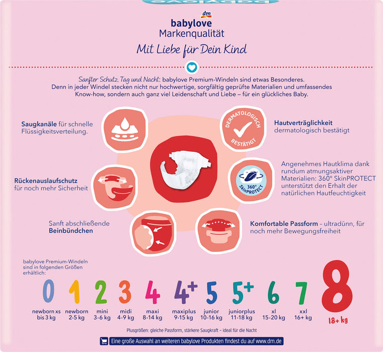 Пелени Premium, размер 8 (18+ kg), 56 бр