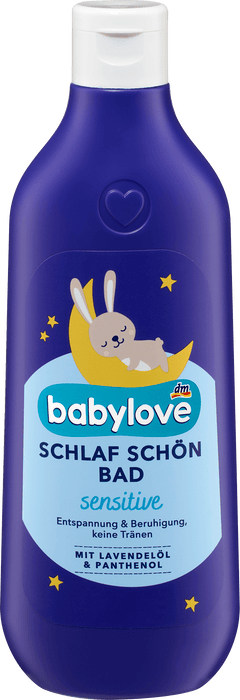 Релаксираща пяна за къпане на бебе преди сън Sensitive, 0+м, 500 ml