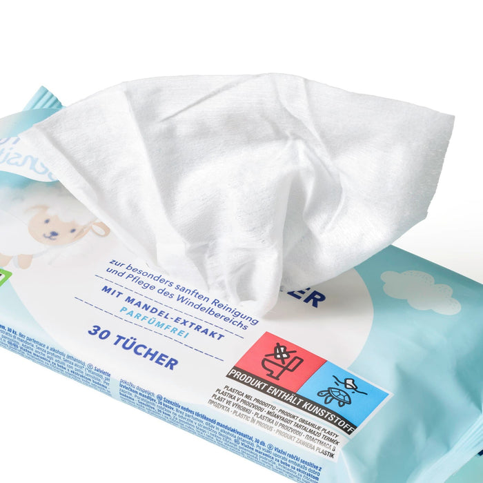 Влажни кърпички sensitive, 0+м, 30 бр