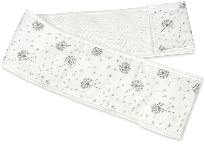 Обиколник за легло BabyMatex - Bump Air Design, 360 x 30 cm, бял