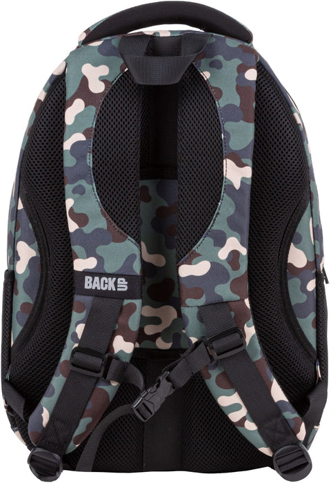 Ученическа раница BackUp A - Camouflage, с 3 отделения
