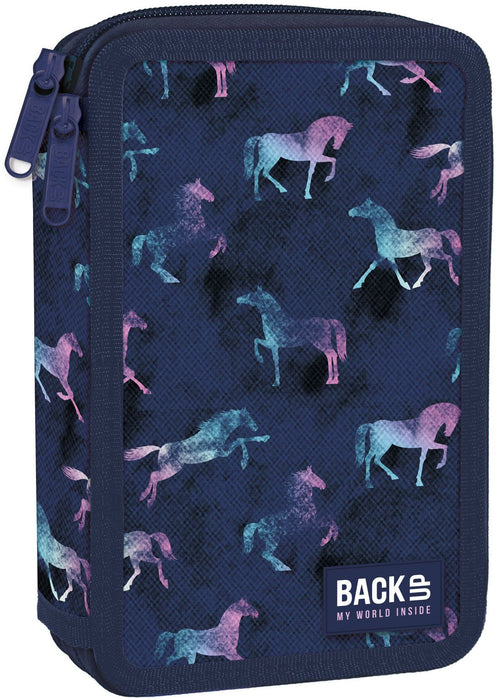 Несесер с пособия BackUp DW - Horses, 2 ципа