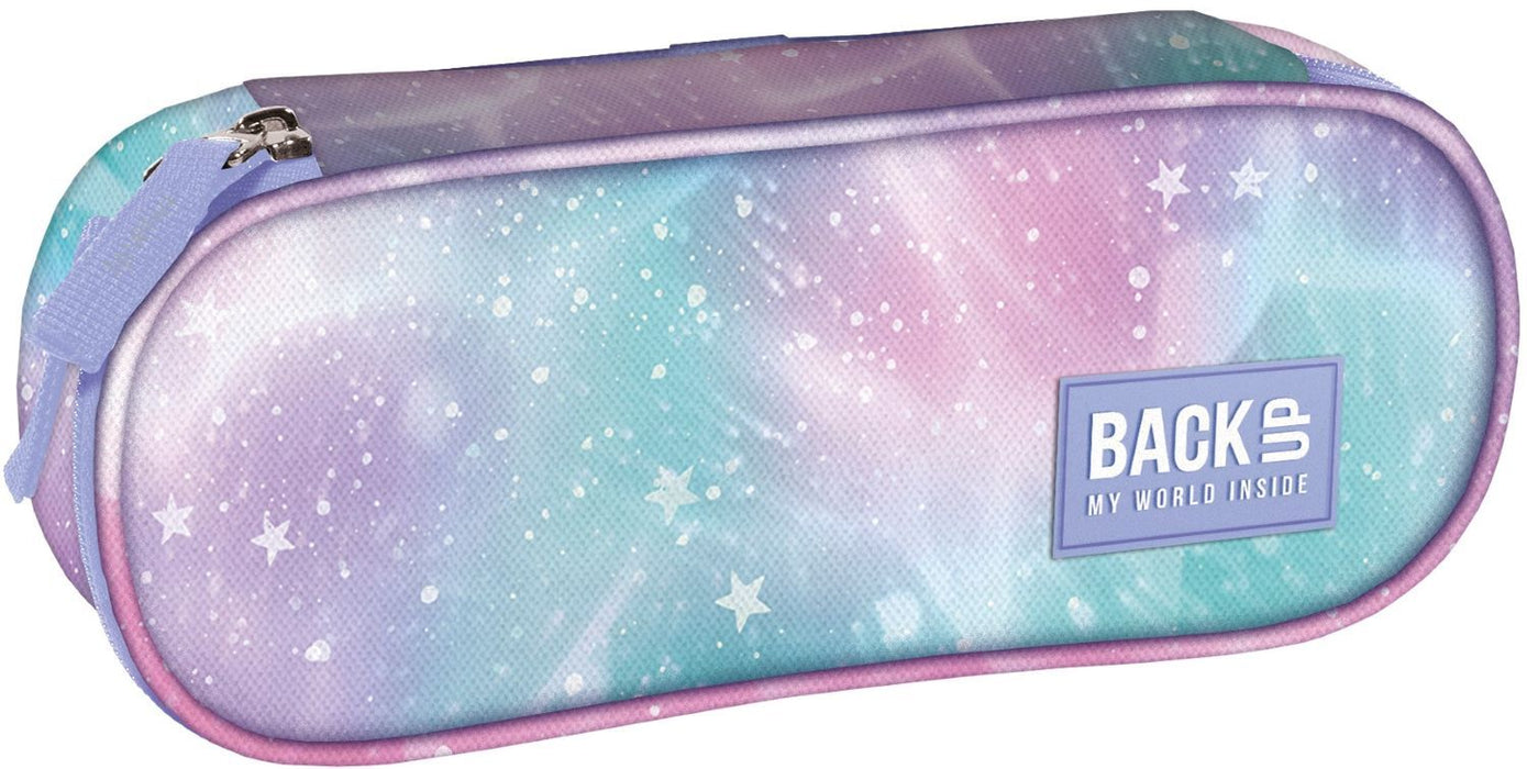 Овален ученически несесер BackUp A - Stardust