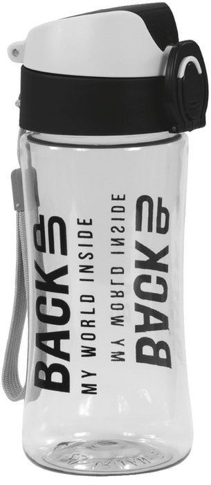 Бутилка за вода BackUp 5 - сива, 400 ml