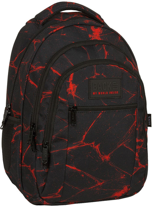 Ученическа раница Back Up O - Venom, с 3 отделения
