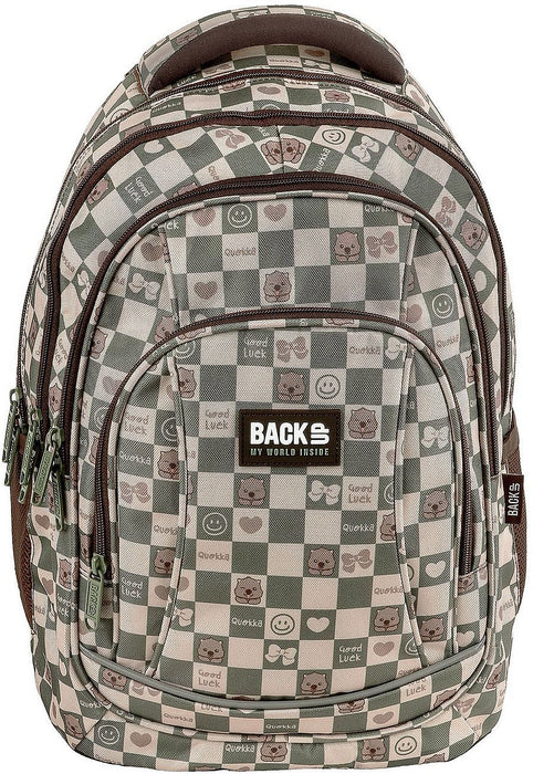 Ученическа раница BackUp 8 A - Cute Checkered, с 4 отделения