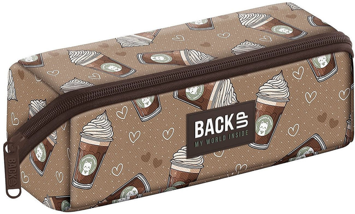 Ученически несесер BackUp 8 K - Chocolate Shake, 1 цип
