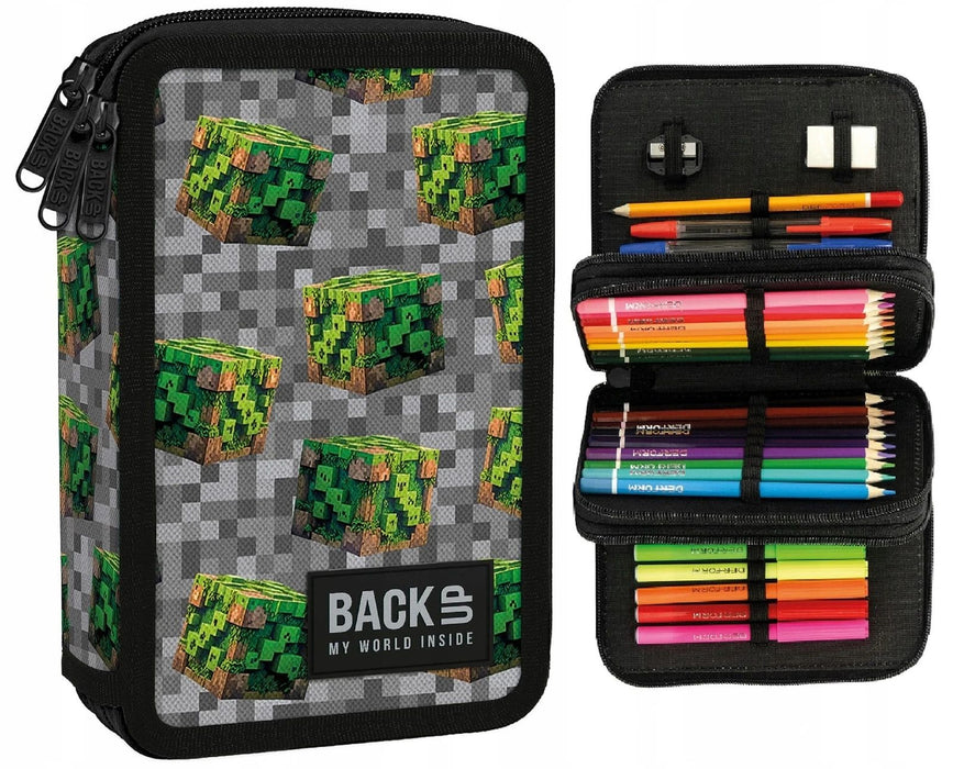 Несесер с пособия BackUp 8 EW - Pixel Blocks, 3 ципа