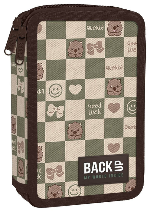 Несесер с пособия BackUp 8 DW - Cute Checkered, 2 ципа