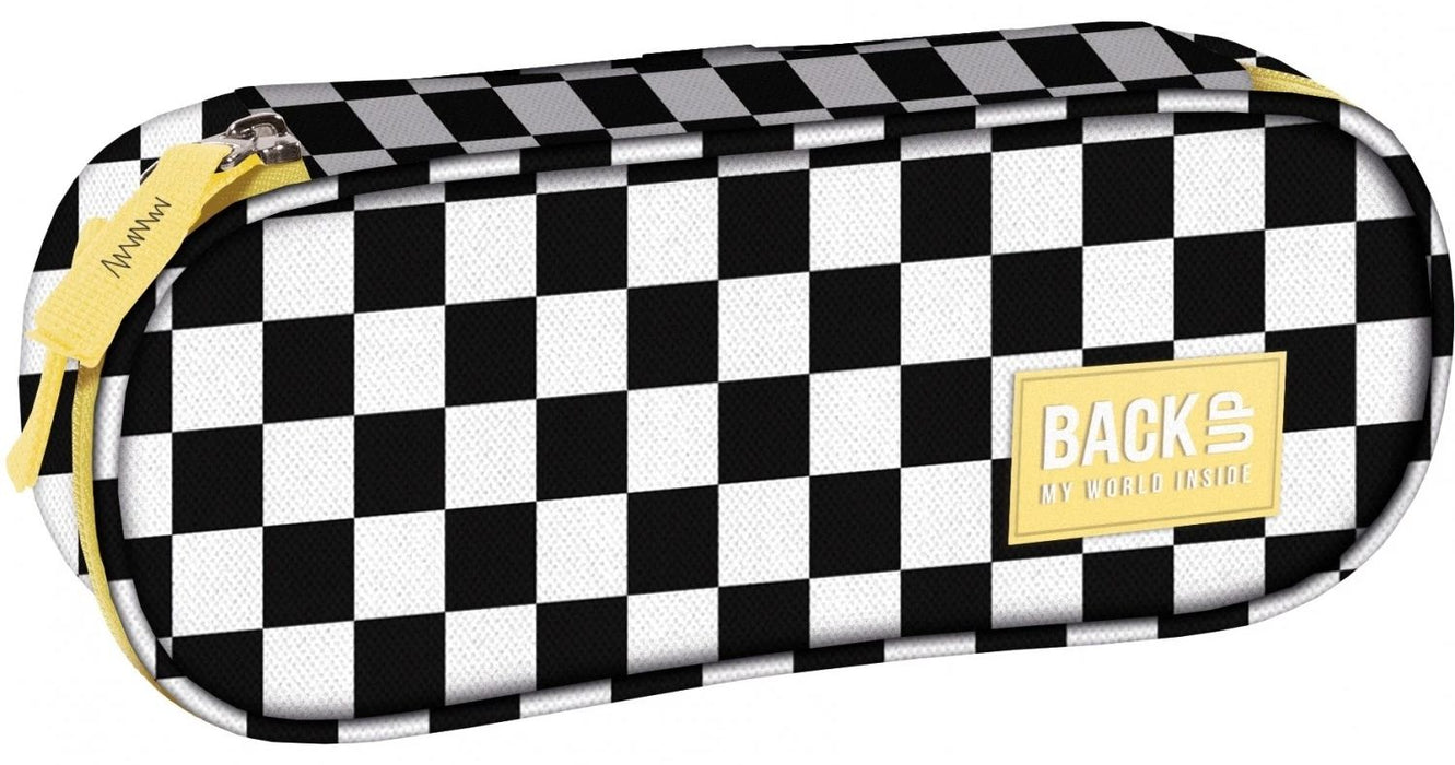 Овален несесер BackUp 8 A - Checkerboard Yellow