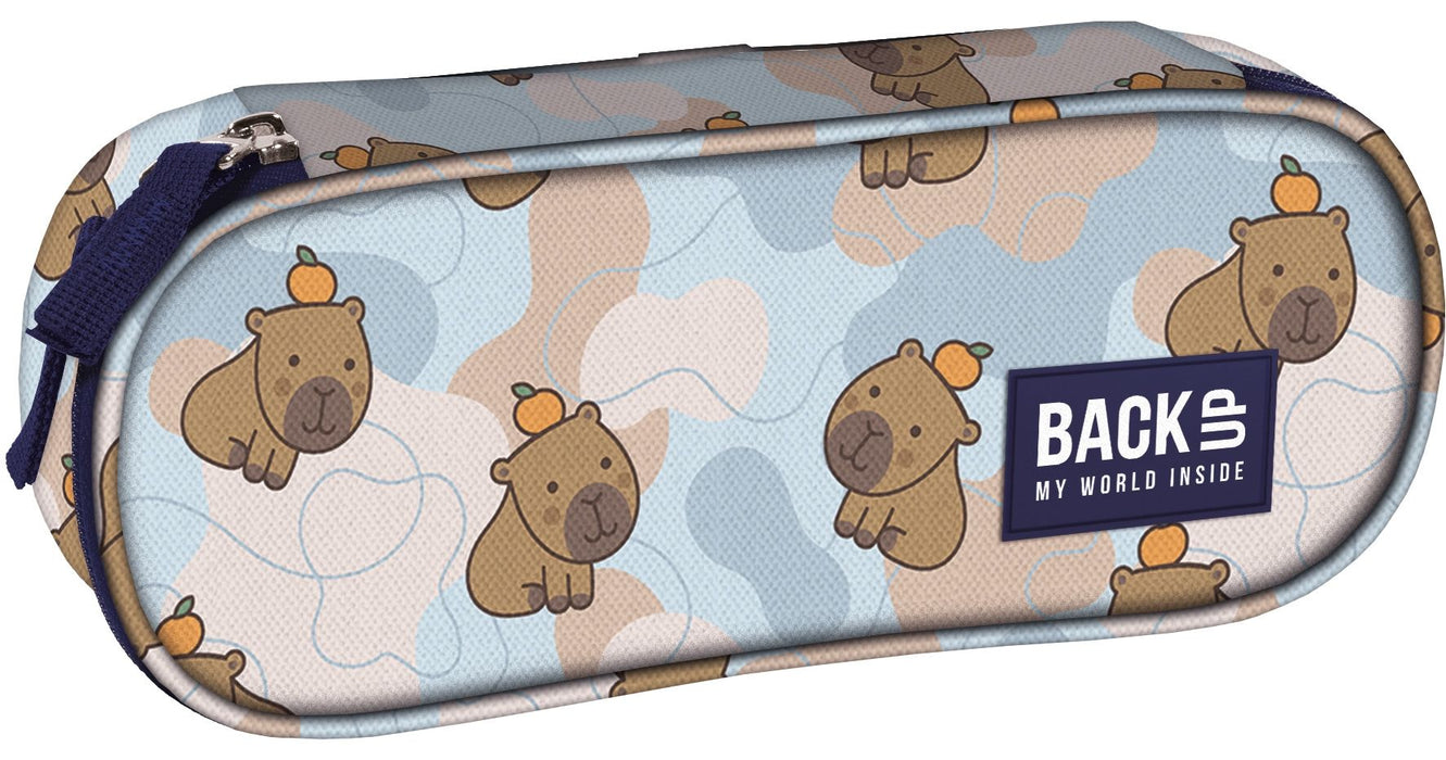 Овален несесер BackUp 8 A - Orange Capybara