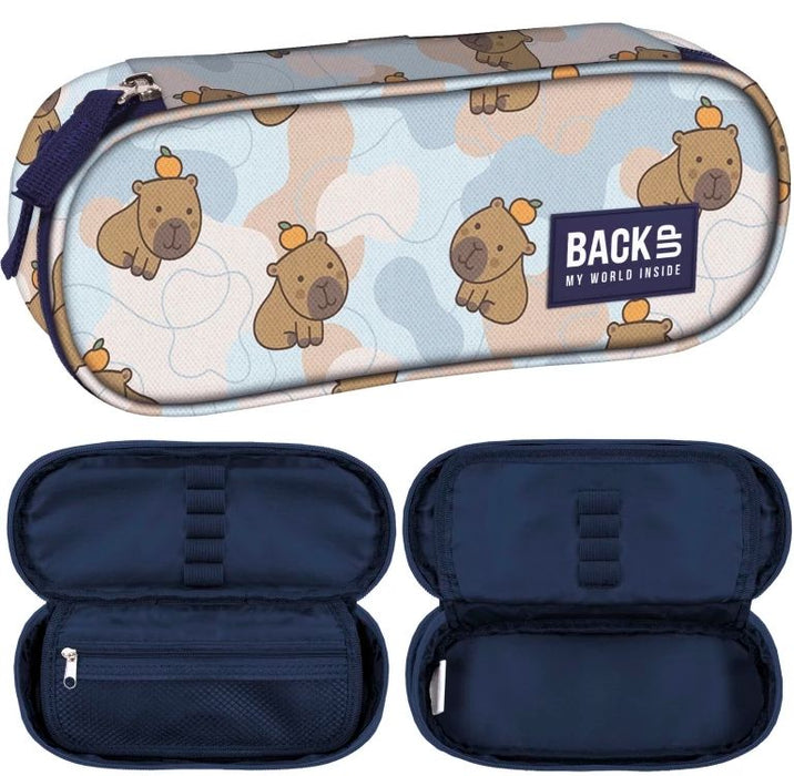Овален несесер BackUp 8 A - Orange Capybara