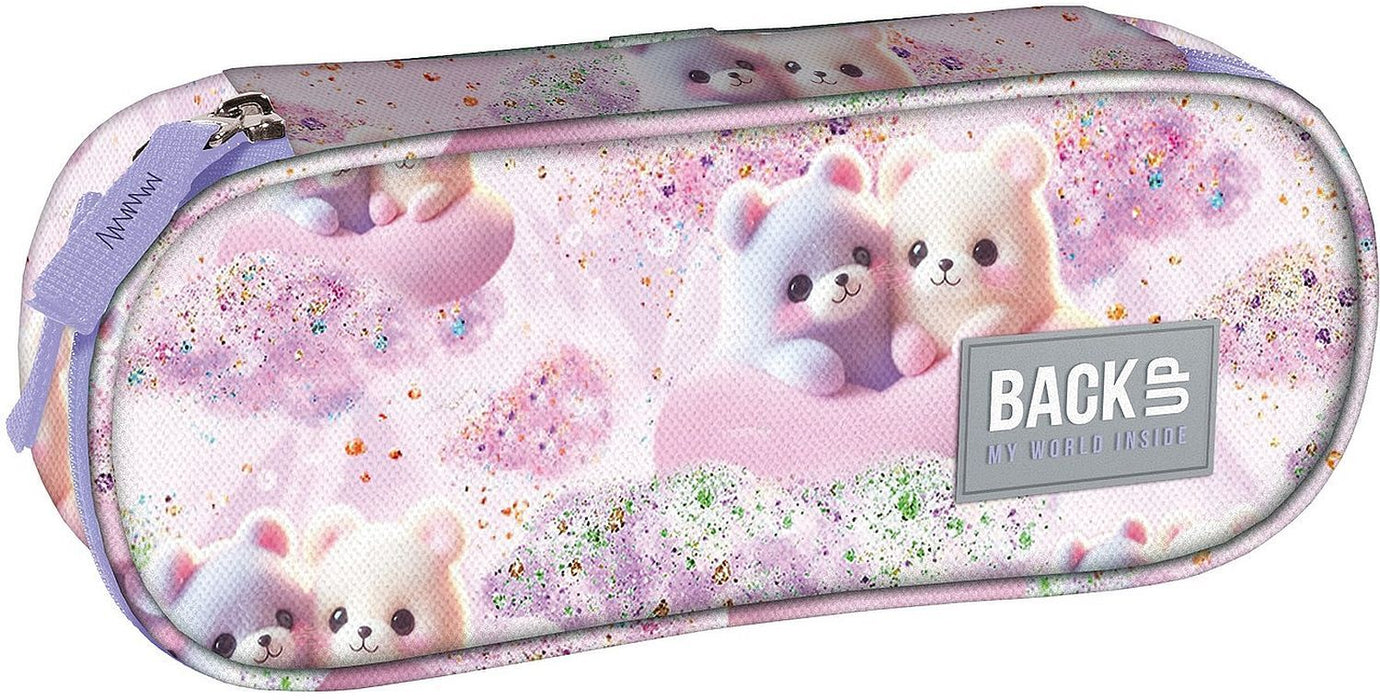 Овален несесер BackUp 8 A - Pastel Teddy Bear