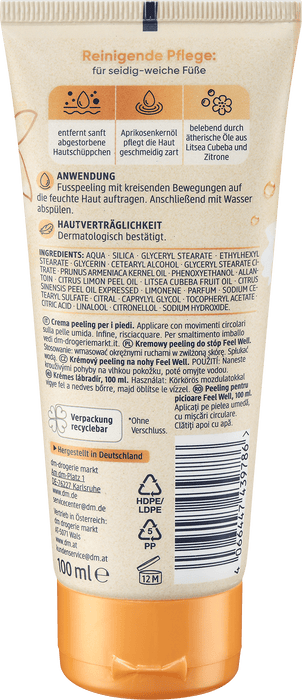 Balea пилинг за крака Feel Well, 100 ml