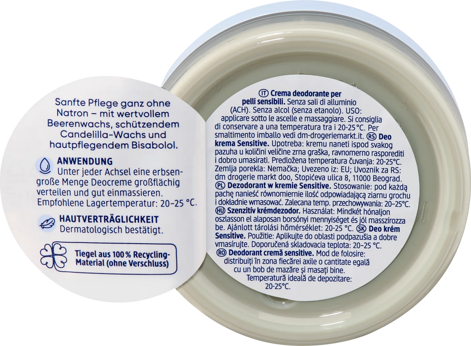 Део крем Sensitive, 50 ml