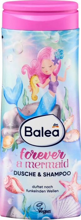 Детски душ гел и шампоан Mermaid, 300 ml