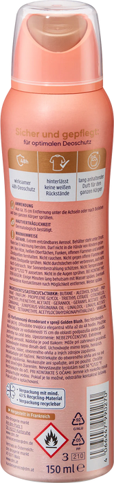 Дезодорант спрей Golden Blush, 150 ml