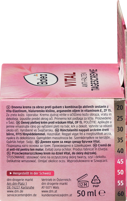 Дневен крем против бръчки Vital SPF 15, 50 ml