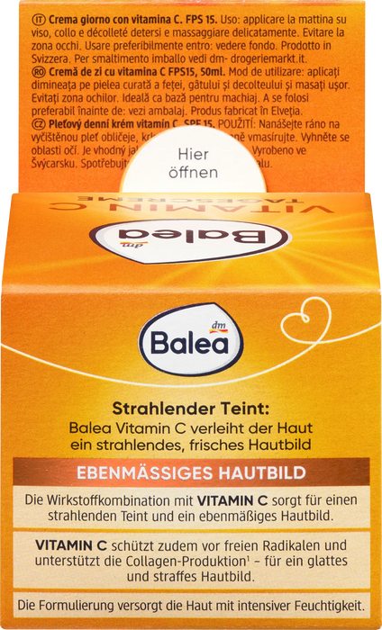 Дневен крем с витамин C, SPF 15, 50 ml