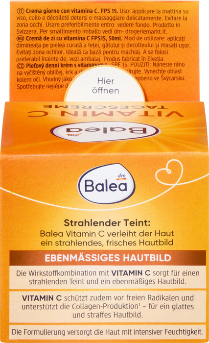 Дневен крем с витамин C, SPF 15, 50 ml