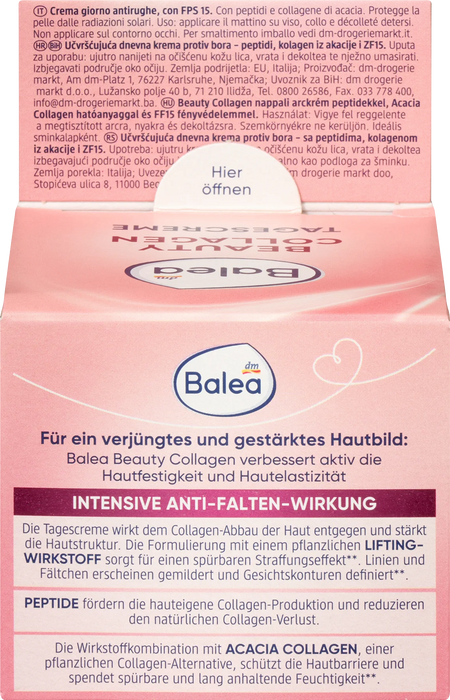 Дневен крем за лице Beauty Collagen със SPF 15, 50 ml