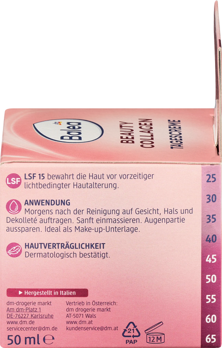 Дневен крем за лице Beauty Collagen със SPF 15, 50 ml
