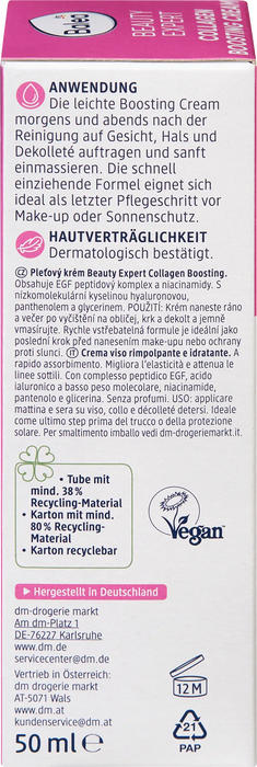Дневен крем за лице Beauty Expert Collagen Boosting, 50 ml