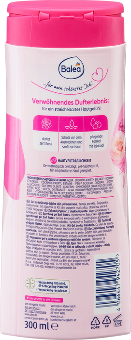 Душ гел Soft Roses, 300 ml