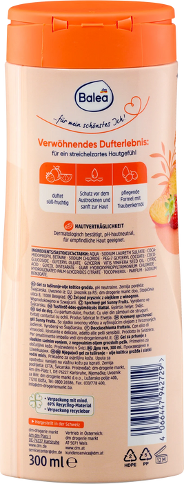 Душ гел Sunny Fruits, 300 ml