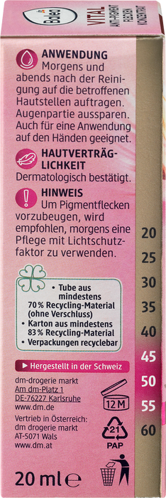 Флуид срещу пигментни петна Vital, 20 ml