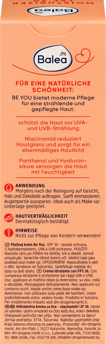 Хидратиращ крем за лице, SPF 30, 50 ml