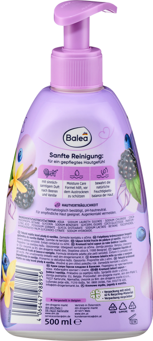 Крем сапун Горски плодове & Ванилия, 500 ml