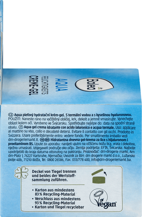 Крем за лице Gel Aqua, 50 ml