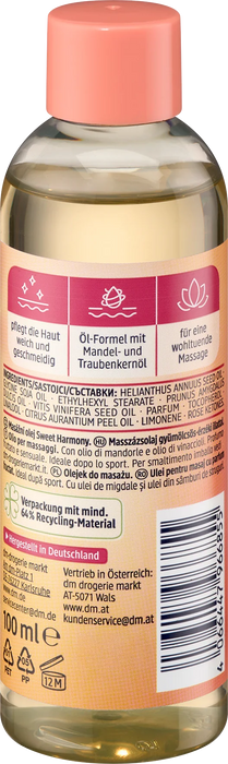 Масажно масло Sweet Harmony, 100 ml