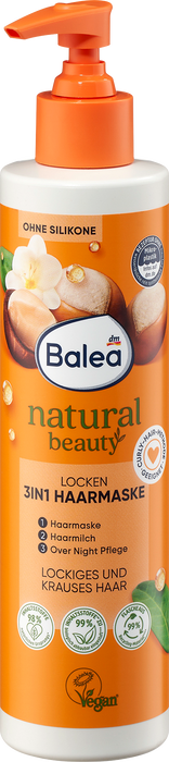 Маска за къдрава коса 3в1 natural beauty, 250 ml