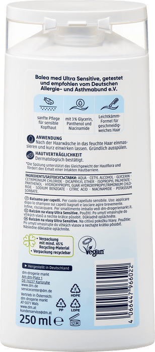 Балсам за коса Ultra Sensitivе, 250 ml