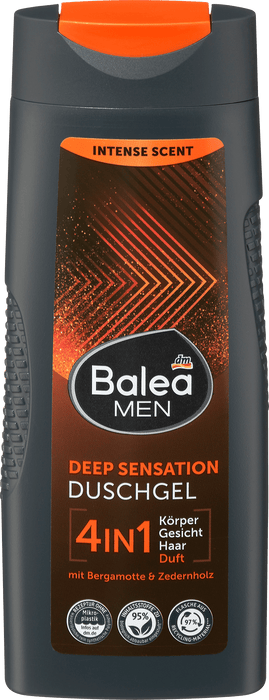 Душ гел 4 в 1 Deep Sensation, 300 ml