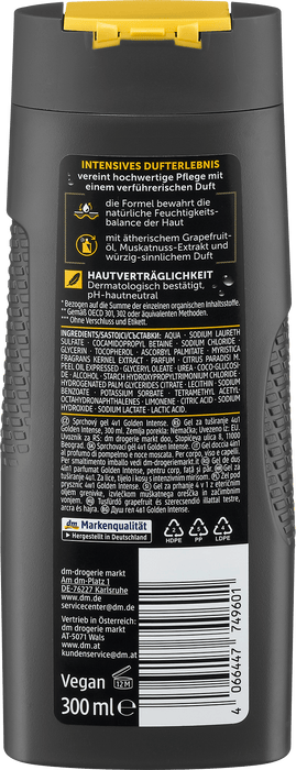 Душ гел 4 в 1 Golden Intense, 300 ml