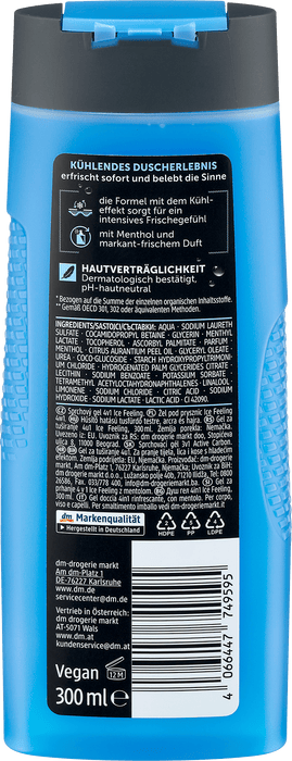 Душ гел 4в1 Ice Feeling, 300 ml