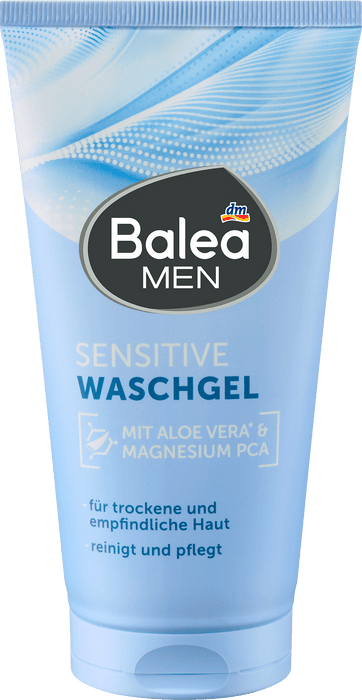 Гел за почистване на лице за мъже Sensitive, 150 ml