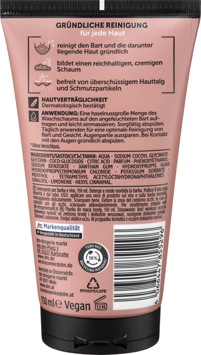 Пяна за миене на брада и лице, 150 ml