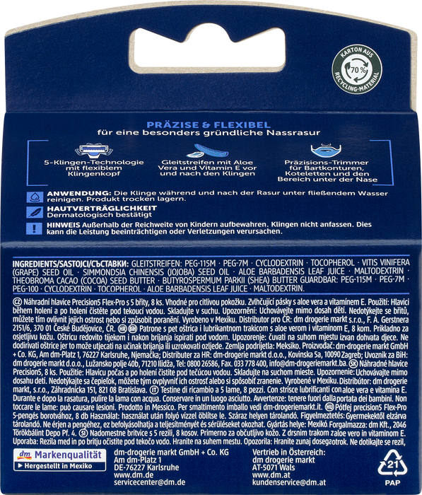 Резервни ножчета precision5 Flex-Pro, 8 бр